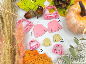 Sweater Shape Cutter Fall Collection Polymer Clay Cutter • Fondant Cutter • Cookie Cutter